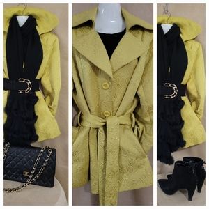 Cynthia Rowley Yellow Pea Coat
